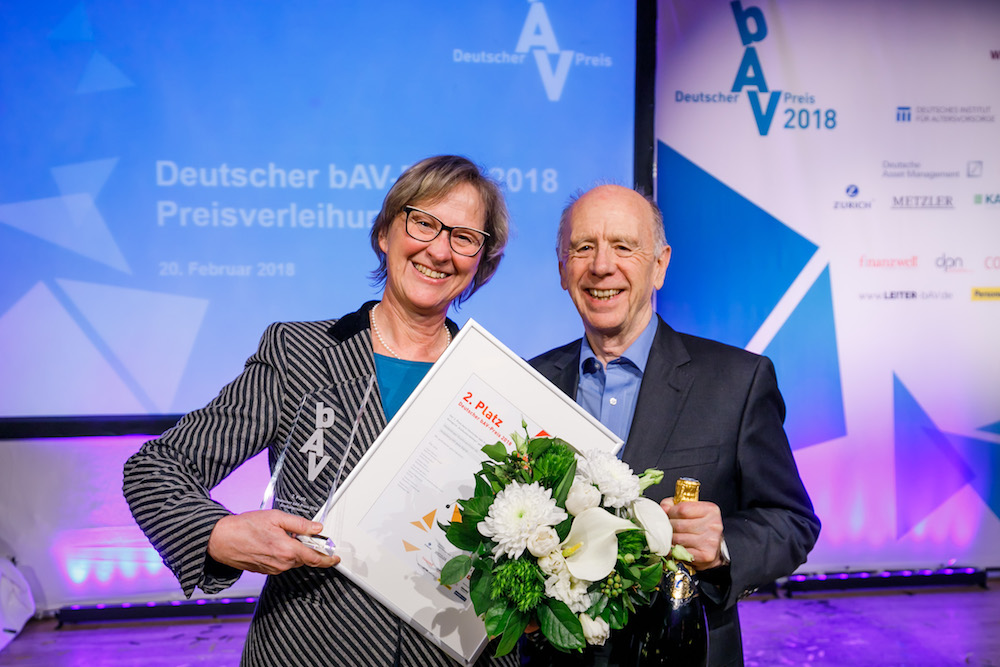 Dr. Barbara Endell, Heiderberger Druckmaschinen AG und Walter Riester